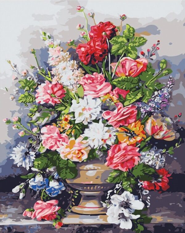 Colorful Flowers With DIY Frame